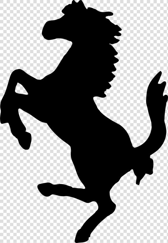 Vintage Horse Silhouette Clip Arts   Ferrari Horse Logo Png  Transparent PngTransparent PNG