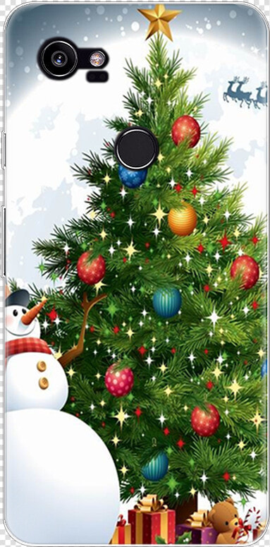 Christmas Tree Patterned Case For Fundas Google Pixel   Merry Christmas Santa Claus Images Hd Png  Transparent PngTransparent PNG