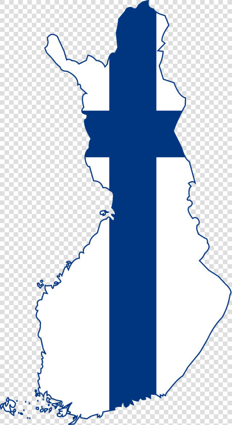 Clipart Finland Map With Flag Country Western Clip   Finland Map With Flag  HD Png DownloadTransparent PNG
