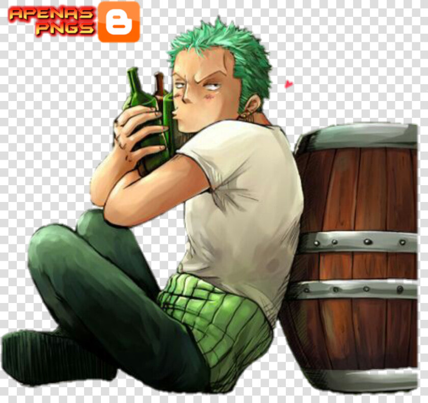 Roronoa Zoro Render Png   One Piece Zoro Drunk  Transparent PngTransparent PNG