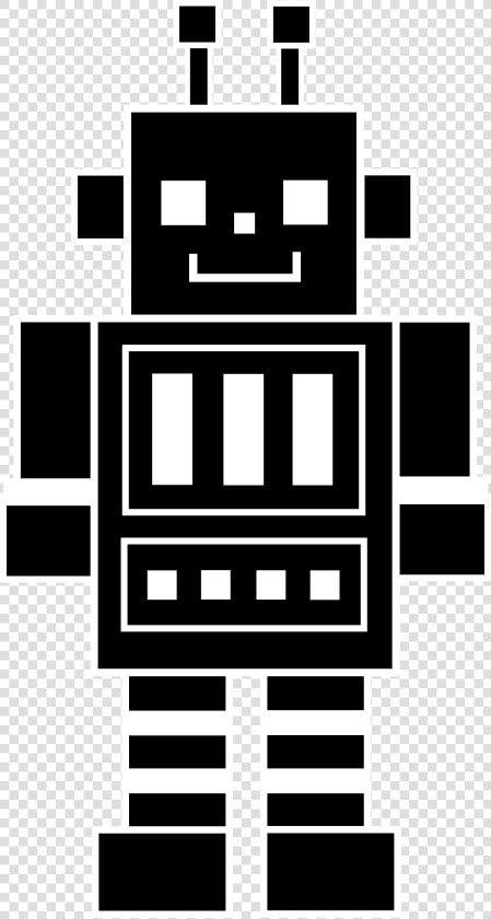 Robot Images Free Cliparts   Robot Black And White Clip Art  HD Png DownloadTransparent PNG