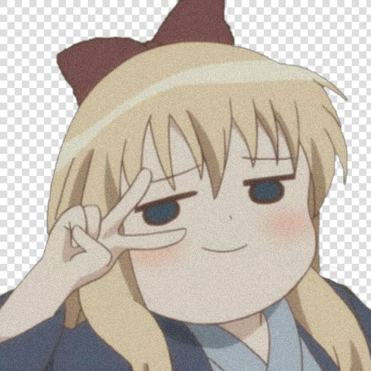  cute  anime  yuruyuri  kyoko  animememe  animegirl   Anime Meme Sticker Cute  HD Png DownloadTransparent PNG