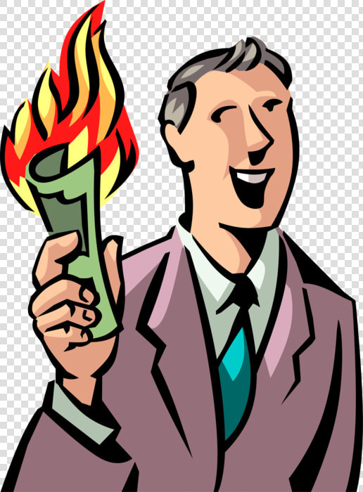 Vector Illustration Of Successful Businessman Has Money  HD Png DownloadTransparent PNG