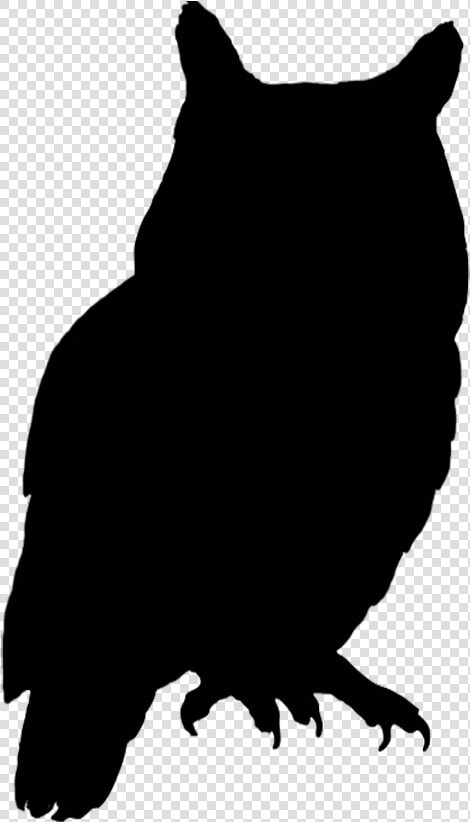 Pin By Kristena Organo On C16 Animal Project   Silhouette Owl Clipart Black And White  HD Png DownloadTransparent PNG