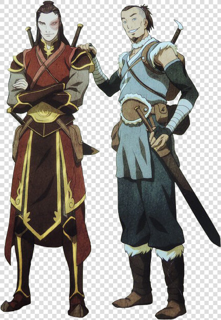 Parallels Aang Sokka Avatar A   Adult Sokka  HD Png DownloadTransparent PNG
