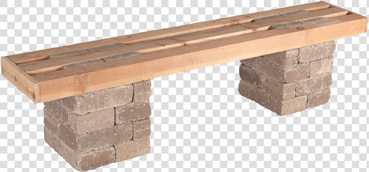 Outdoor Stone And Wood Benches  HD Png DownloadTransparent PNG