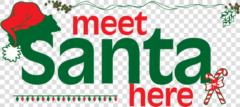 Holiday Graphic With Santa Hat And Candy Canes Saying  HD Png DownloadTransparent PNG