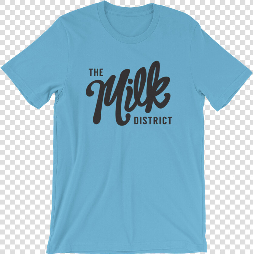 Milkdistrict Logo Blk 1up Mockup Front Wrinkled Ocean blue   Yellowstone Family Reunion T Shirt  HD Png DownloadTransparent PNG