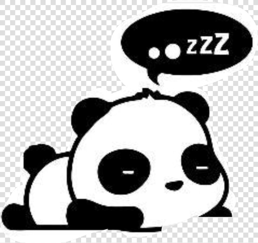  sleepy  panda  freetoedit  HD Png DownloadTransparent PNG