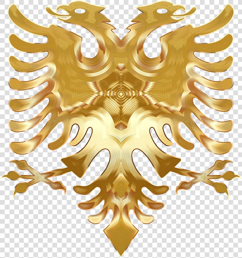 Golden Double Headed Eagle Clip Arts   Double Headed Eagle Symbols  HD Png DownloadTransparent PNG