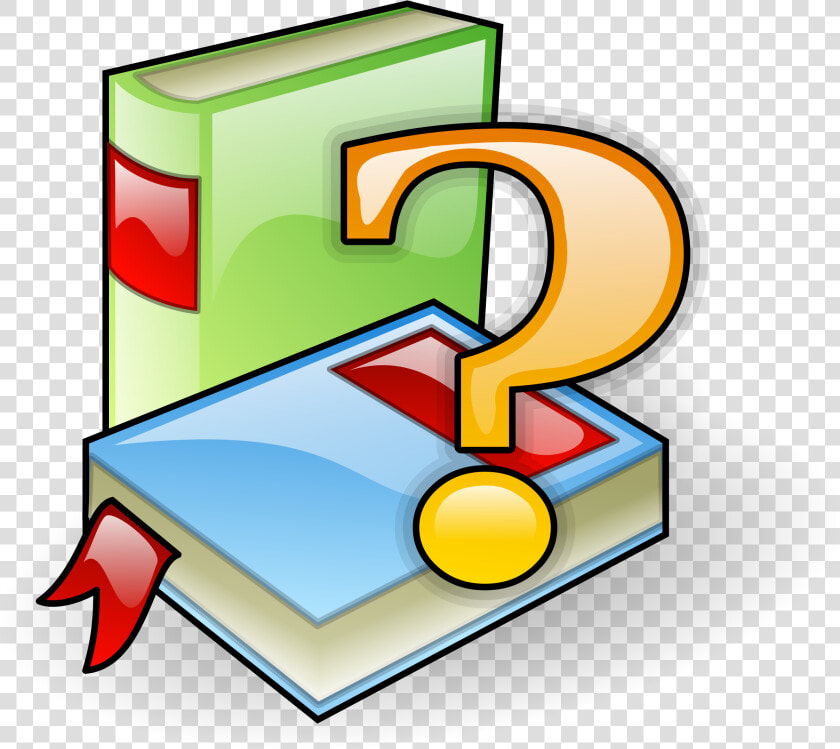 Books With Question Mark Clip Arts   References Clipart  HD Png DownloadTransparent PNG