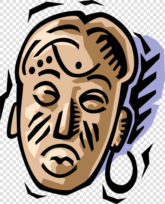 Vector Illustration Of Traditional African Wooden Tribal  HD Png DownloadTransparent PNG