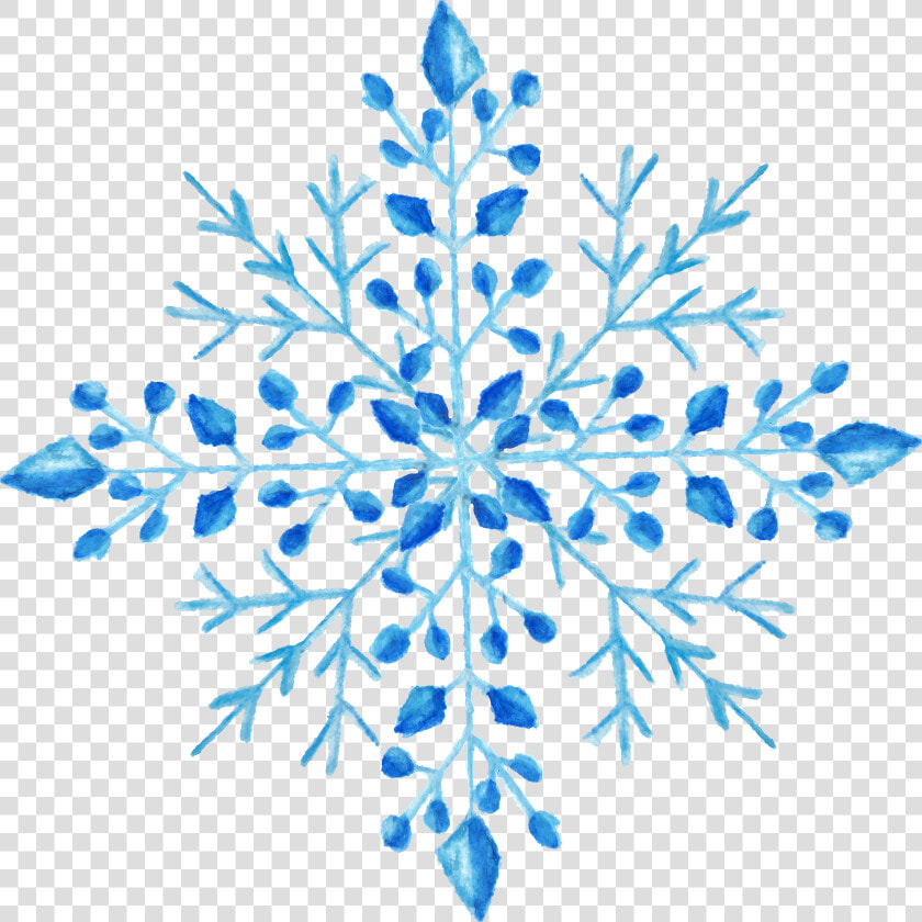 Snowflake Watercolor Painting   Watercolor Snowflake Transparent Background  HD Png DownloadTransparent PNG