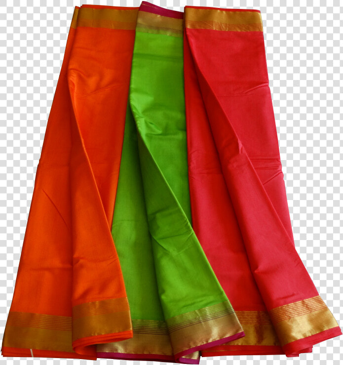 Raw Silk Saree With Simple Pallu   Simple Saree Image Png  Transparent PngTransparent PNG