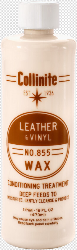 855 Leather And Vinyl Wax Conditioning Treatment   Drink  HD Png DownloadTransparent PNG