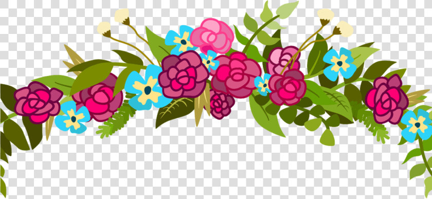 Pin Top Border   Flower Upper Border Design  HD Png DownloadTransparent PNG