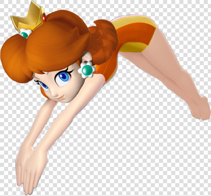 Diver Clipart Olympic Diver   Princess Daisy Mario And Sonic At The Olympic Games  HD Png DownloadTransparent PNG
