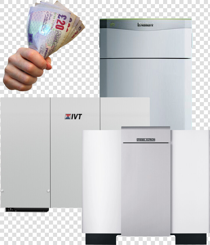 Three Ground Source Heat Pumps With Money In A Clenched  HD Png DownloadTransparent PNG