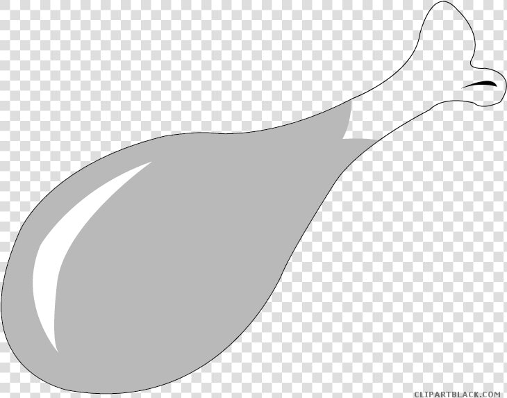 Cartoon Turkey Animal Free Black White Clipart Images   Transparent Background Chicken Leg Clipart  HD Png DownloadTransparent PNG