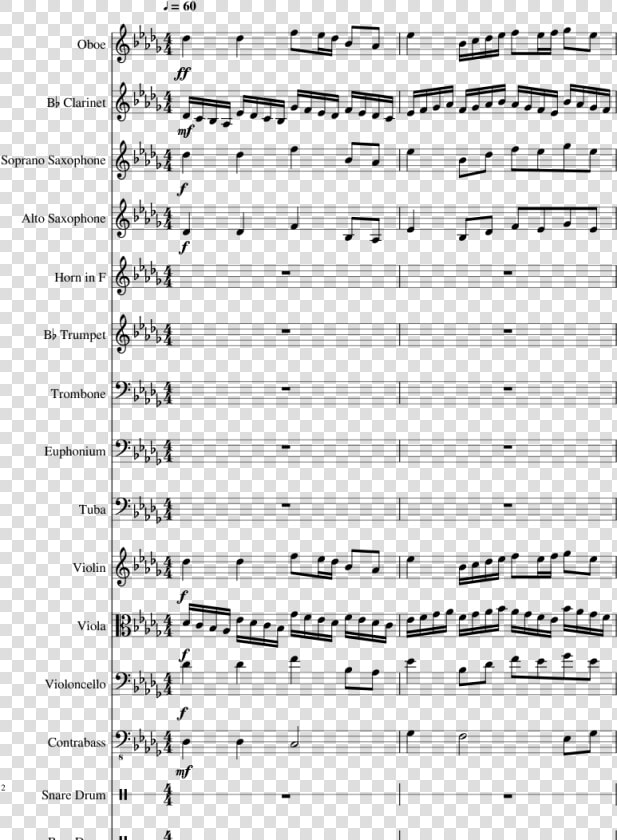 Love S Blindfold Sheet Music Composed By Andrew Kerdeman   Floral Fury Bari Sax  HD Png DownloadTransparent PNG