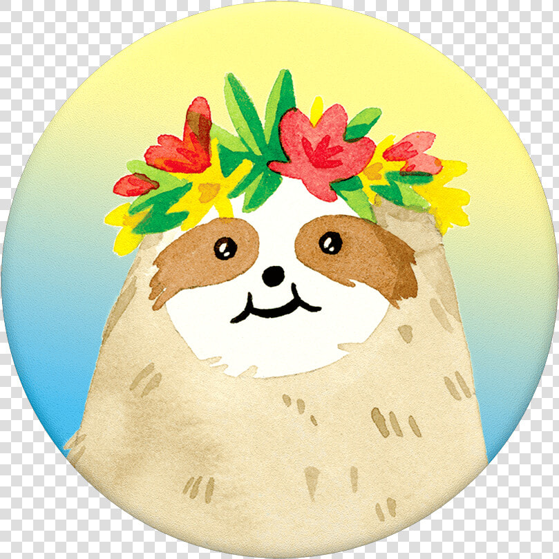 Aloha Sloth Gradient Popsocket  HD Png DownloadTransparent PNG