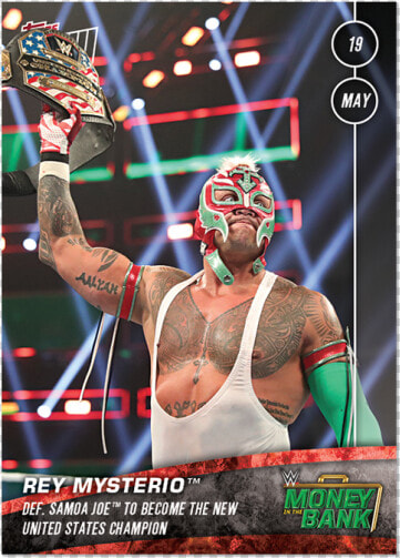 Wwe Topps Now® Card   Rey Mysterio United States Champion  HD Png DownloadTransparent PNG