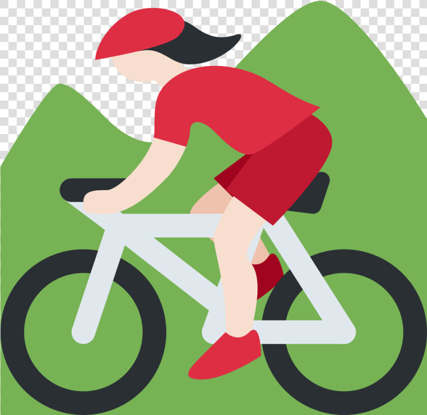Mountain Bike Emoji Clipart   Png Download   Vtt Emoji  Transparent PngTransparent PNG