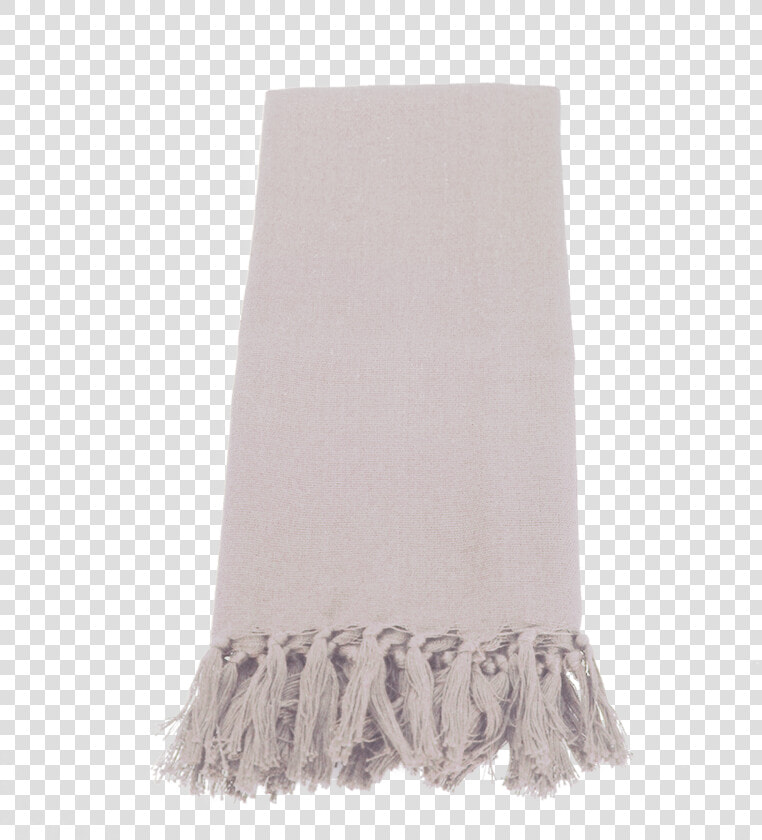 Cream Solid Napkin With Fringe  HD Png DownloadTransparent PNG