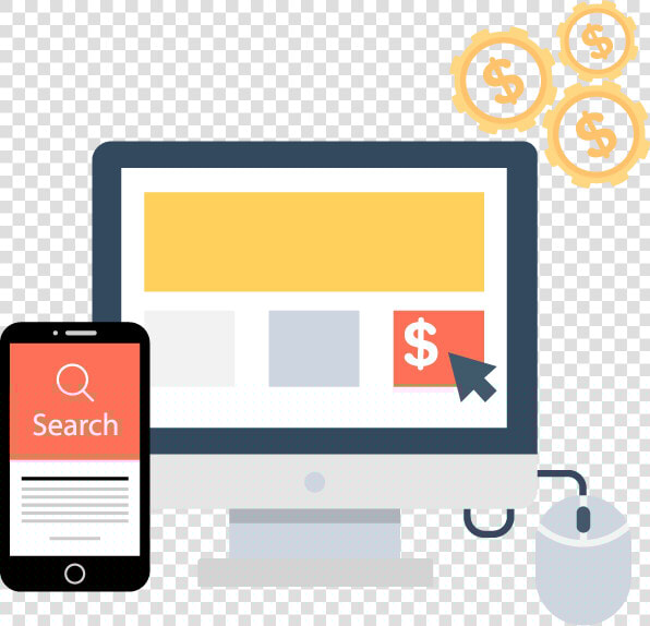 Paid Search Icon Png Yellow   Pay Per Click Icon  Transparent PngTransparent PNG