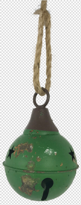 Aged Green Metal Ball Bell Hanging  HD Png DownloadTransparent PNG
