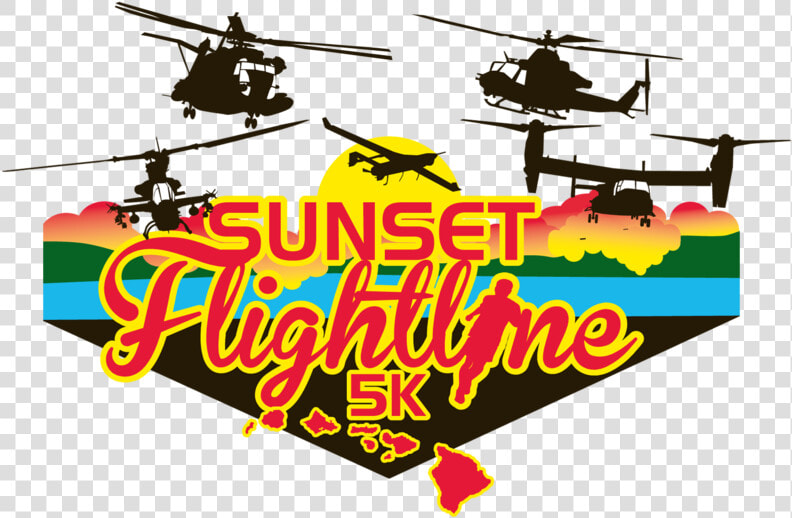 Sunset Flight Line 5k   Helicopter Rotor  HD Png DownloadTransparent PNG