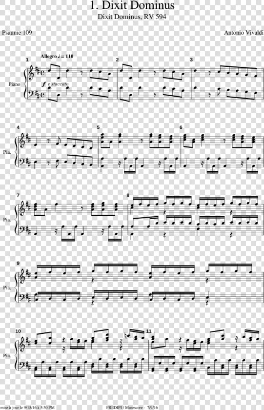 Antonio Vivaldi Dixit Dominus  HD Png DownloadTransparent PNG