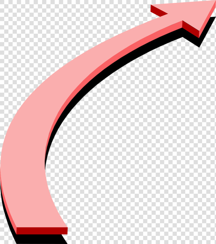 Transparent Arrows Clip Art   3d Curve Arrow Png  Png DownloadTransparent PNG