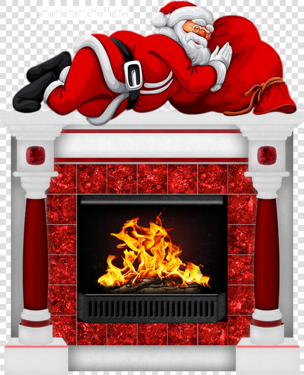 Cheminée Png  Papa Noël  Transparent PngTransparent PNG
