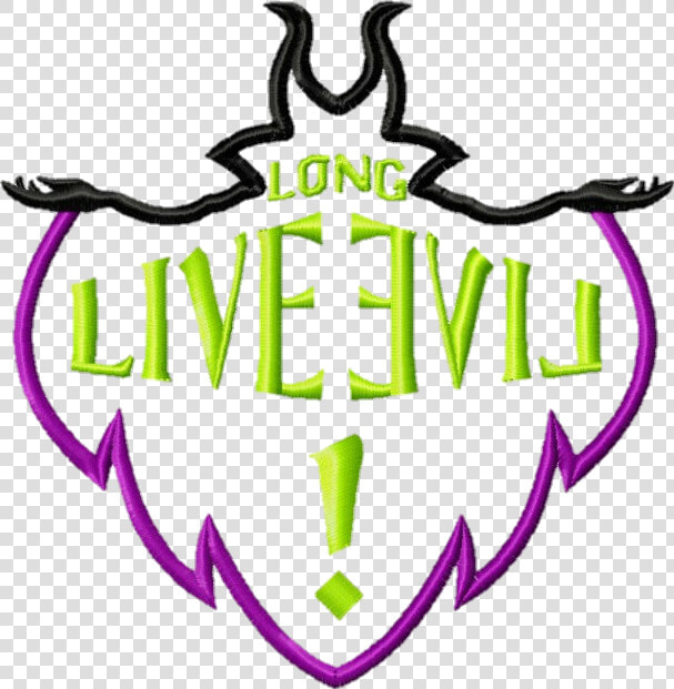 Longliveevil Descendants Mal Maleficent Png Maleficent   Descendants Long Live Evil Logo  Transparent PngTransparent PNG