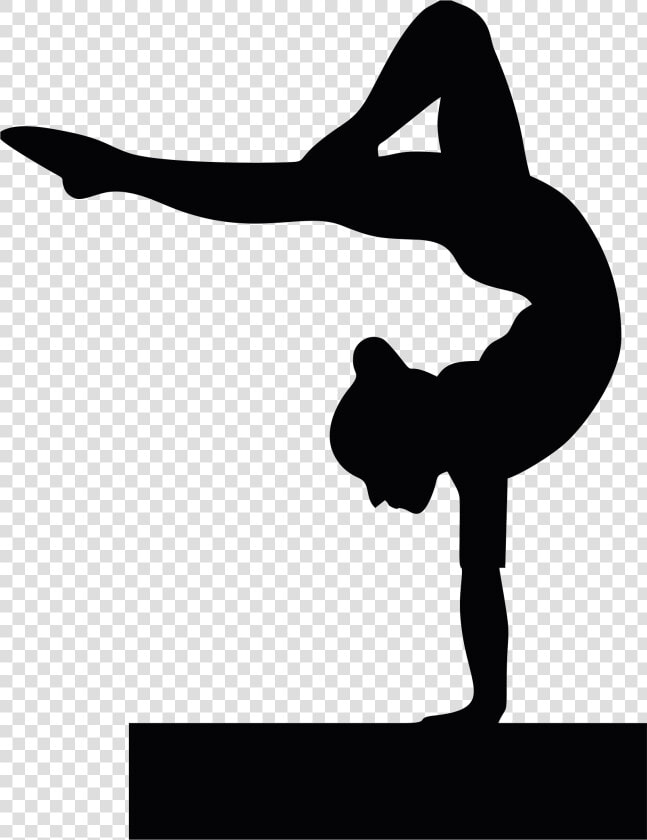 Gymnast Clipart Back Walkover   Gymnastics Clipart  HD Png DownloadTransparent PNG