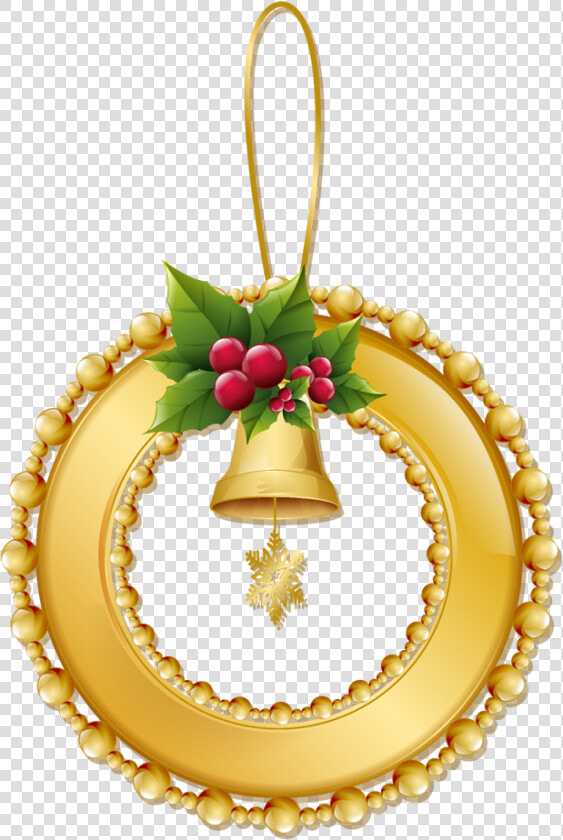 Christmas Gold Wreath With Bell Png Ornament   Christmas Gold Wreath Png  Transparent PngTransparent PNG