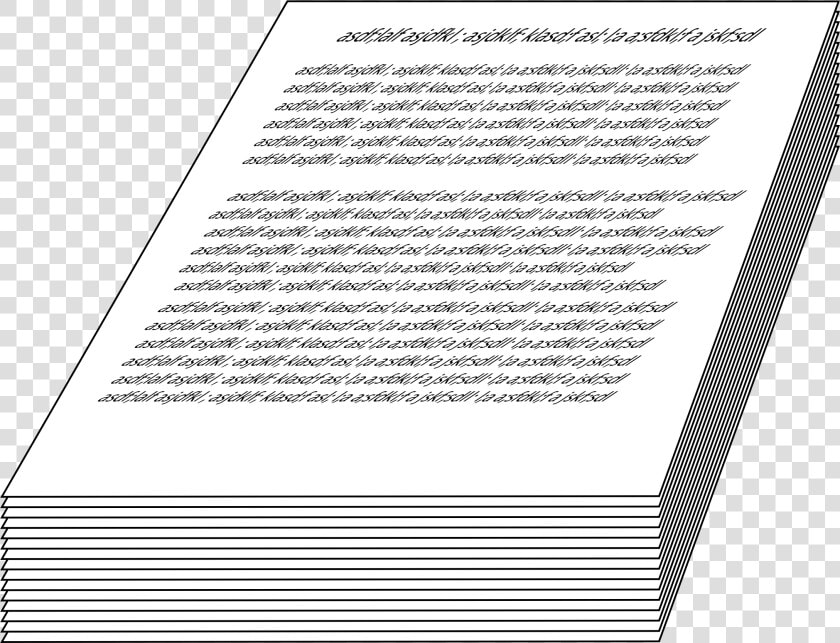 Transparent Stack Of Books Clipart Black And White   Manuscript Clipart  HD Png DownloadTransparent PNG