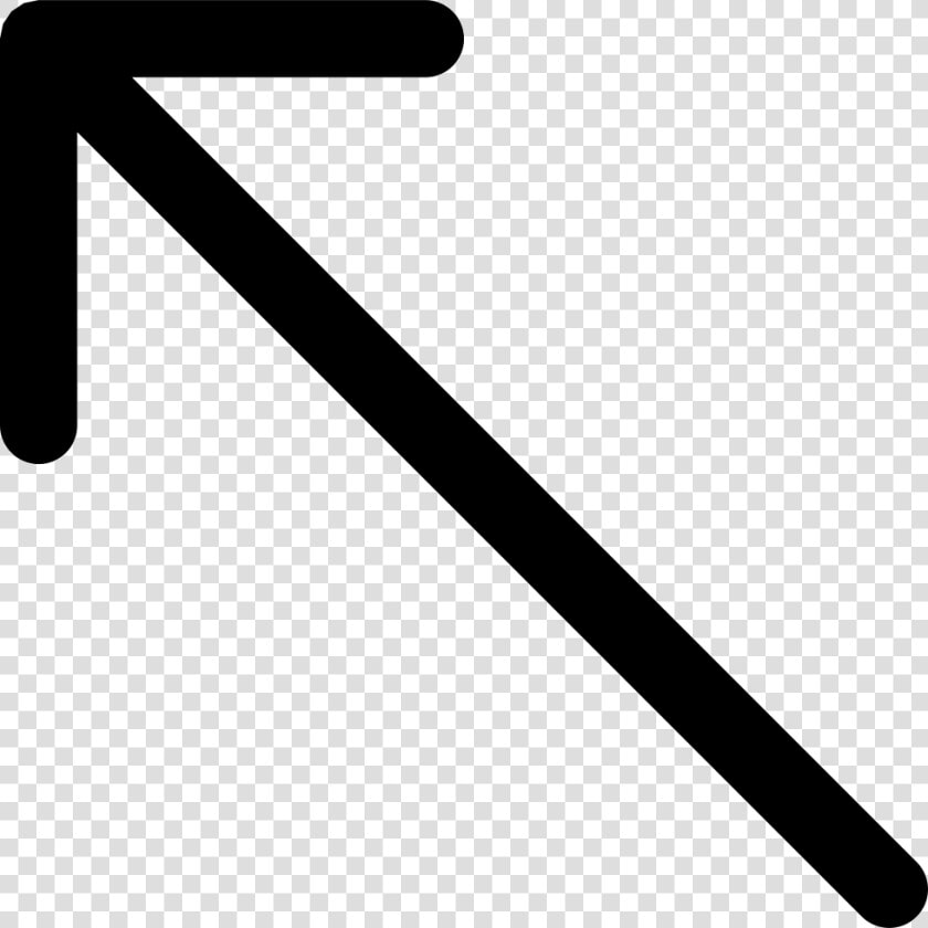 Thin Left Up Arrow   Arrow Pointing Left Up  HD Png DownloadTransparent PNG