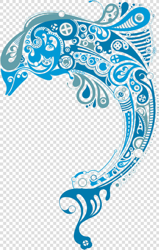 Transparent Blue Abstract Png   Vector Dolphin Abstract Logo  Png DownloadTransparent PNG