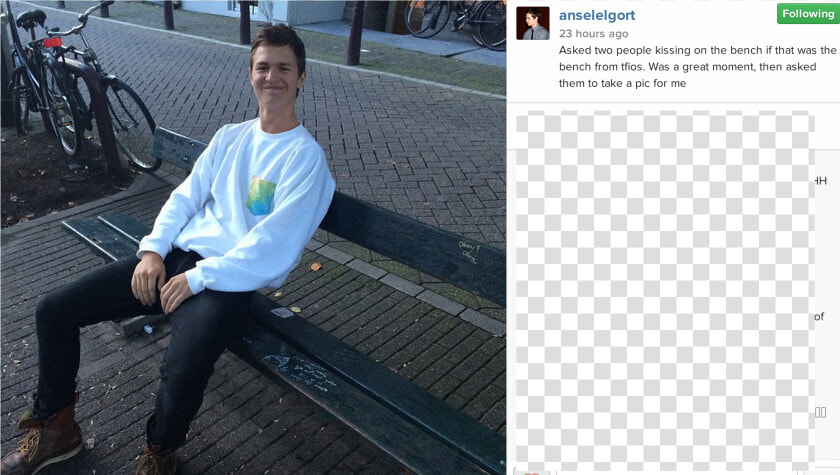 Transparent Ansel Elgort Png   Cute The Fault In Our Stars Ansel Elgort  Png DownloadTransparent PNG