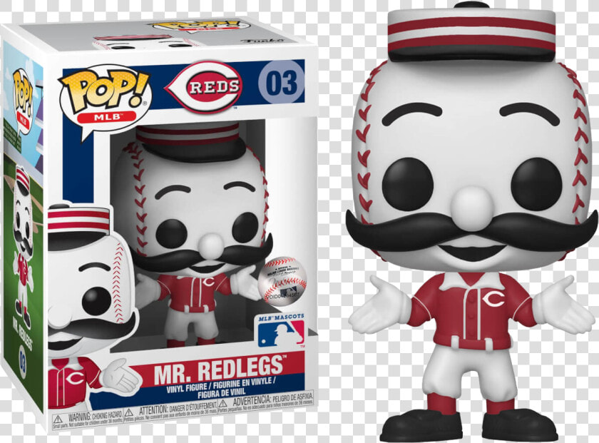 Redlegs Cincinnati Reds Funko Pop Vinyl Figure   Mr Redlegs Funko Pop  HD Png DownloadTransparent PNG