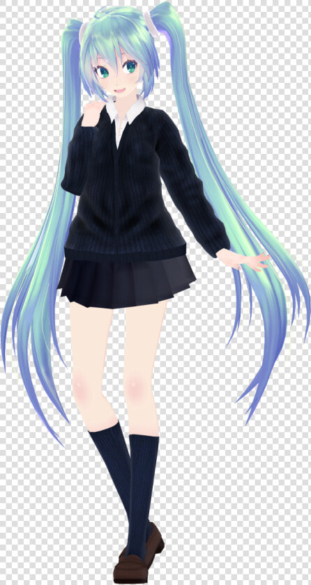 Mmd Tda School Uniform Miku  HD Png DownloadTransparent PNG