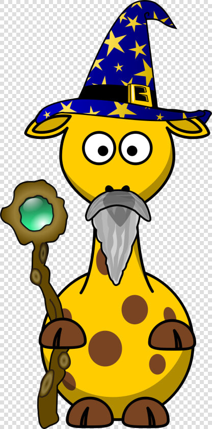 Giraffe Magician Clip Arts   Transparent Background Giraffe Clip Art  HD Png DownloadTransparent PNG