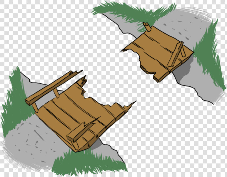 Transparent Bridge Clip Art   Broken Bridge Png  Png DownloadTransparent PNG