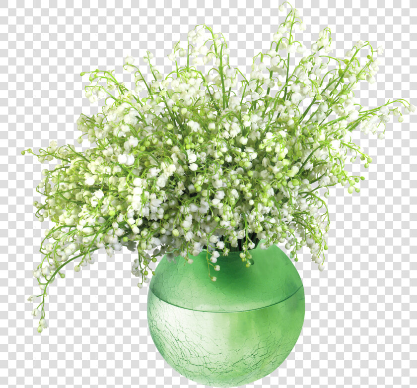Lily Of The Valleyin Vase Png Clip Art Image   Flower Vase Png Cli  Transparent PngTransparent PNG