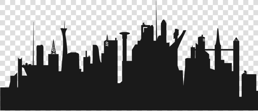Clip Art Cities   City Skyline Silhouette Png  Transparent PngTransparent PNG