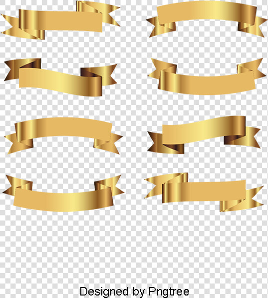 Vector Gold Flyer   Banderas De Color Dorado  HD Png DownloadTransparent PNG