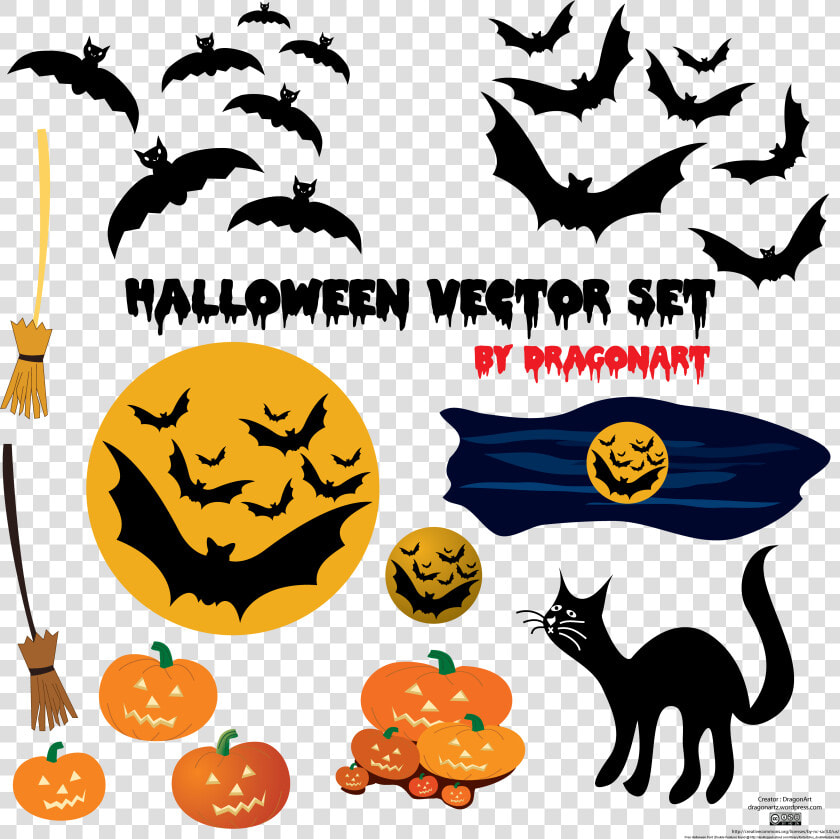 Free Halloween Graphics   Halloween Vector Pack  HD Png DownloadTransparent PNG