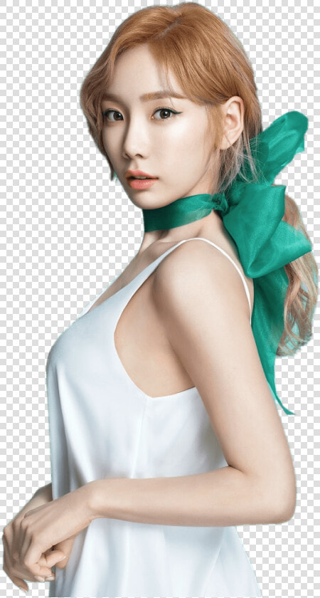 Taeyeon Green Bow   Taeyeon Png  Transparent PngTransparent PNG